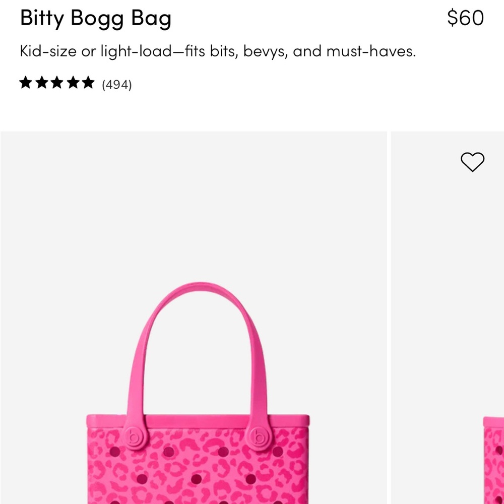 BOGG BAG Pink Perforated Tote Accessory